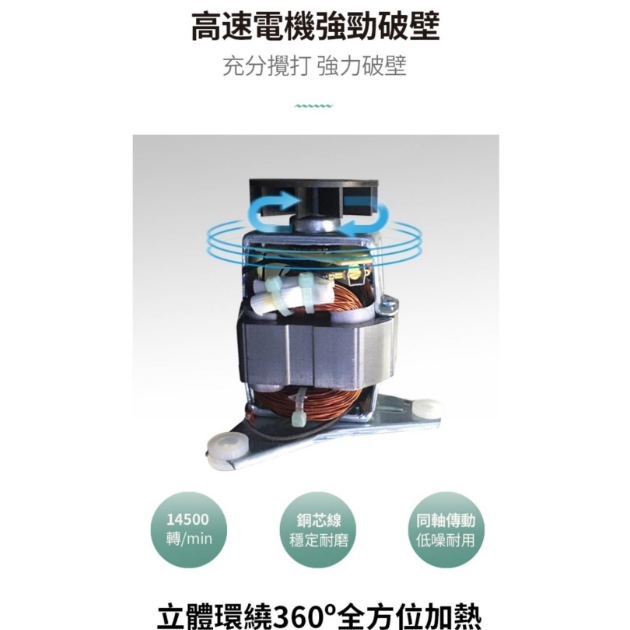 【米諾亞 J-1305】加熱破壁萃取料理機 冷熱調理機
