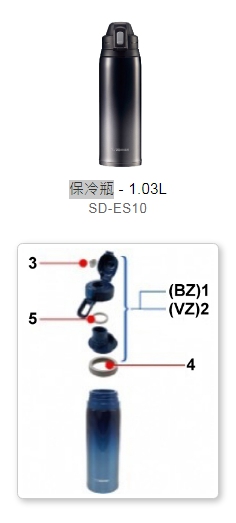 象印 SD-ES08 10 保溫保冷瓶