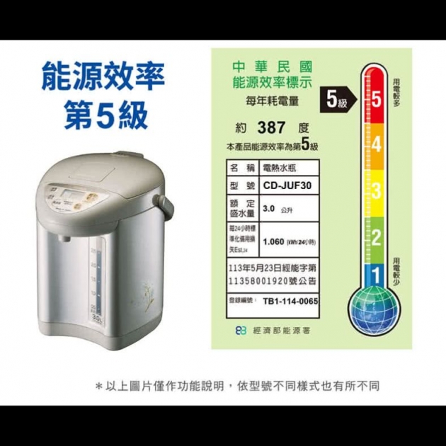 象印 CD-JUF30 / 3L三段定溫微電腦熱水瓶