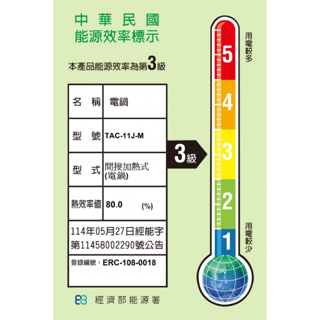 大同 TAC-11J-MM/ 11人份全不鏽鋼電鍋