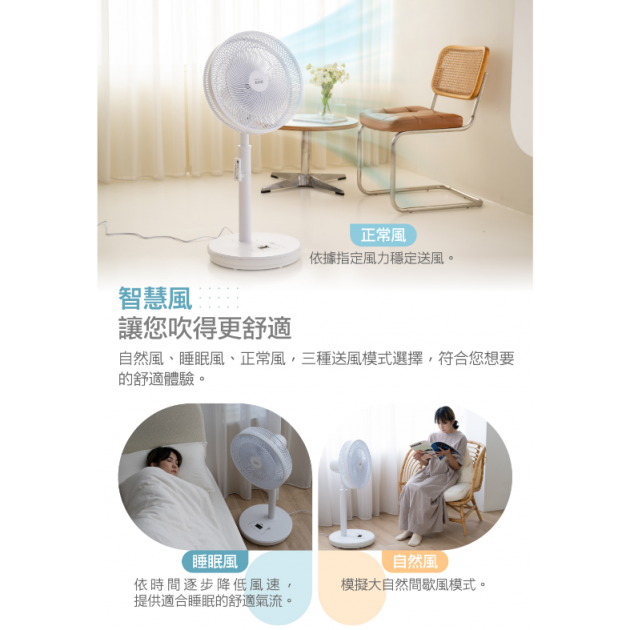 大家源 TCY-851406 / 14吋智慧聲控DC風扇