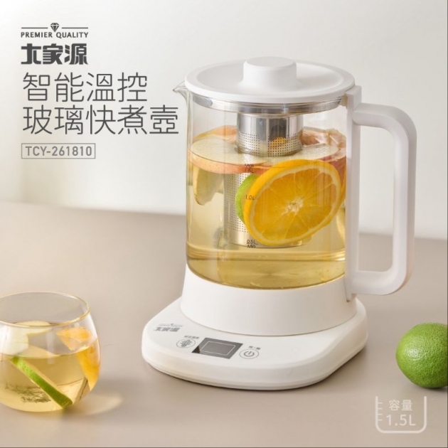 大家源 TCY-261810 智能溫控玻璃快煮壼